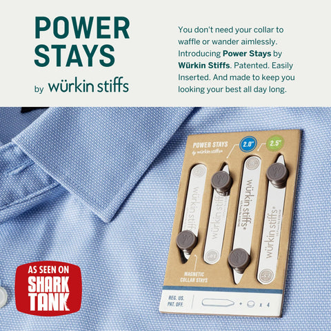 Power Stays Magnetic Collar Stays by Würkin Stiffs - 2.0" and 2.5"