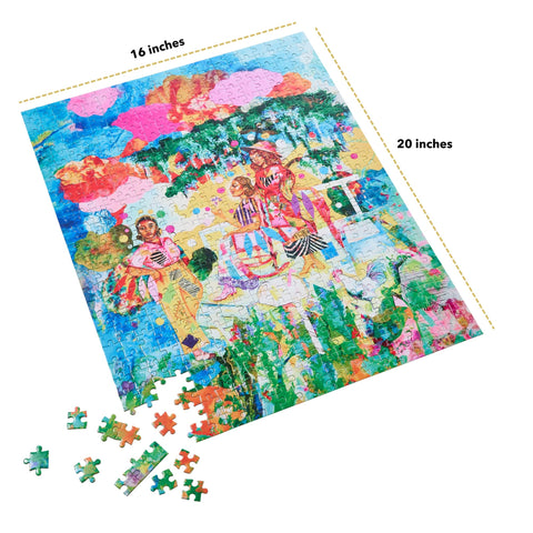 JIGGY - 500 Piece Artwork Puzzle + Glue Kit (JIGGY x Purple Rising)