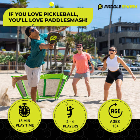 PaddleSmash Outdoor Yard Games - Beach, Backyard (Set)