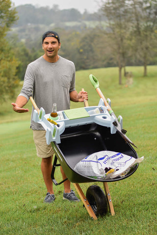 The Burro Buddy Lawn/Garden Tray - Holds Tools, Drinks, Phone - Great Gift!