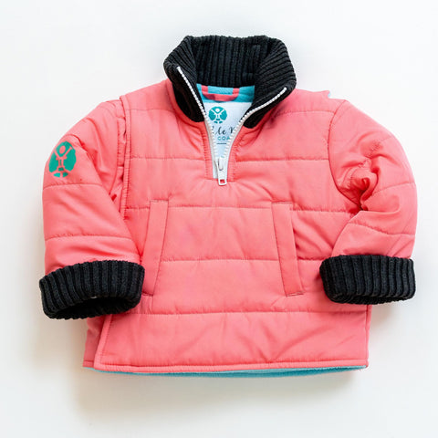 Buckle Me Baby Coats - Safer Car Seat Girls Winter Jacket - Toastier Pinkerbell - 18 Months