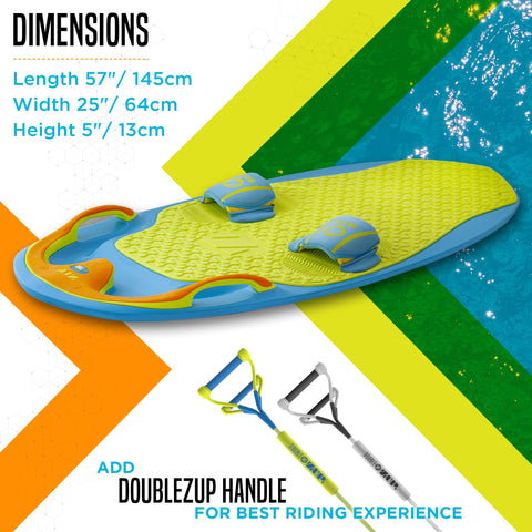 ZUP You Got This 2.0 Board - All-in-One Water Sports Board (Blue)