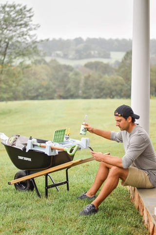 The Burro Buddy Lawn/Garden Tray - Holds Tools, Drinks, Phone - Great Gift!