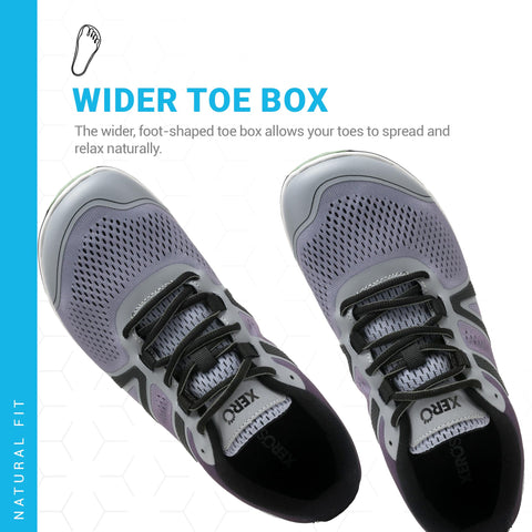 Xero Shoes Women's HFS II Road Running Shoes | Asphalt/Alloy, Size 7.5