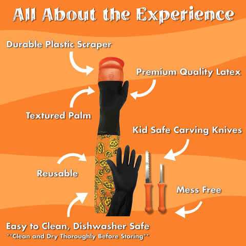 Halloween Moments Pumpkin Scraper Glove