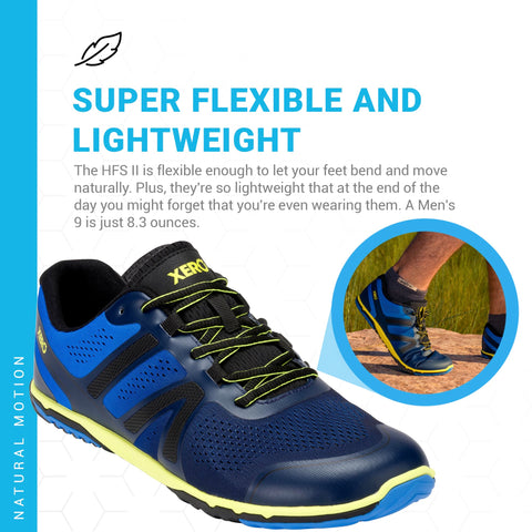 Xero Shoes HFS II Running Shoes for Men | Zero Drop Footwear | Size 10.5
