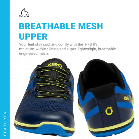 Xero Shoes HFS II Running Shoes for Men | Zero Drop Footwear | Size 10.5