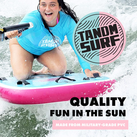 TANDM SURF Inflatable Tandem Bodyboard - 2 Person