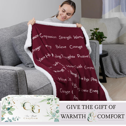 Hug Sleep Blankets for Women - Merlot