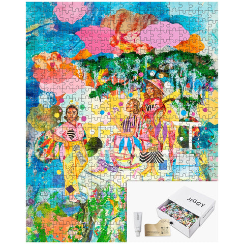 JIGGY - 500 Piece Artwork Puzzle + Glue Kit (JIGGY x Purple Rising)