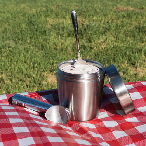 The Ice Cream Canteen - Insulated Ice Cream Pint Cooler - Coconut White