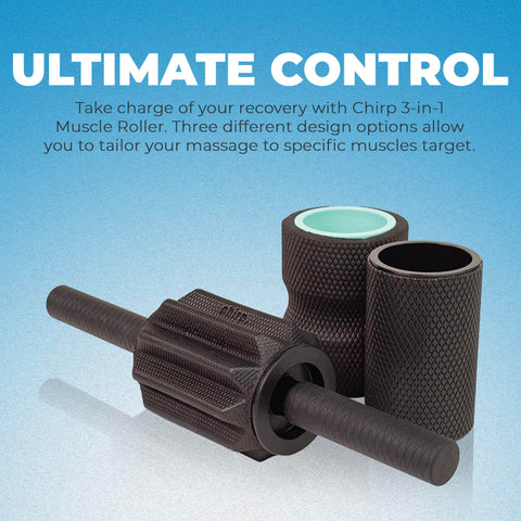 Chirp 3-in-1 Muscle Roller, Customizable Massager