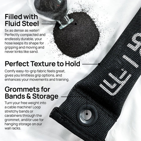 FitFighter Steelhose, 40 lb Black