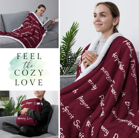Hug Sleep Blankets for Women - Merlot